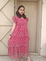 Georgette: Photoshoot Dress Red (Feeding)
