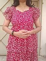 Georgette: Photoshoot Dress Red (Feeding)