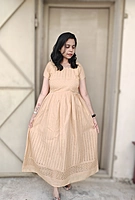 Hakkoba Cotton: Hazel Brown Dress (Feeding & Non Feeding)