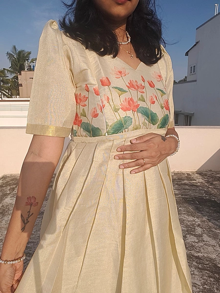 Tissue Silk 'Anvitha' Onam collection (Feeding)