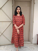 Cotton: Chest Lining 'Budget Buddy' - Rust Orange (Feeding)