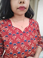 Cotton: Chest Lining 'Budget Buddy' - Rust Orange (Feeding)