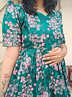 Cotton Flex: Green Meadow dress (Feeding)