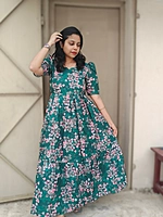 Cotton Flex: Green Meadow dress (Feeding)
