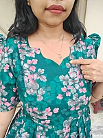 Cotton Flex: Green Meadow dress (Feeding)