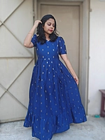 Festive: 'Royal Raaga' Blue Maxi (Feeding)