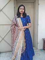 Festive: 'Royal Raaga' Blue Maxi (Feeding)