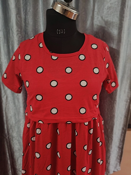 Lounge Wear: Zipless & Pullup Red Polka
