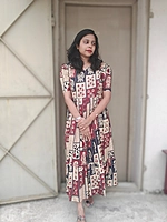 Soft Cotton: Premium fabric 'Ira' Feeding Maxi