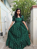 Festive: Raw Silk 'Emerald Grace' Feeding Maxi