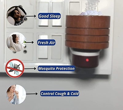 Electric Incense Burner Kapoor | Burner Essential Oil Diffuser & Aroma Diffuser - Made Of Wood