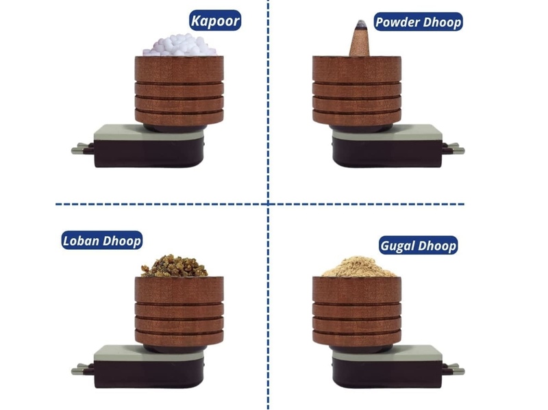Electric Incense Burner Kapoor | Burner Essential Oil Diffuser & Aroma Diffuser - Made Of Wood