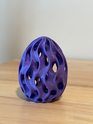 3D Printed Easter Egg with Hidden Compartment