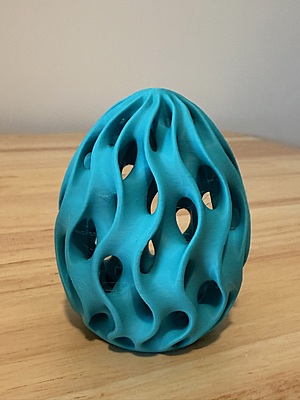 3D Printed Easter Egg with Hidden Compartment