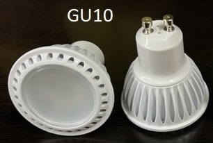 LED BULBS,GU10, 100-240V AC/DC, X-DRIVER DIMMABLE, 50X57MM,ALUMINUM WHITE BODY, FROSTED GLASS-3W/360L/3000K
