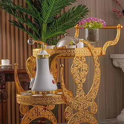 Gold and white Trolly