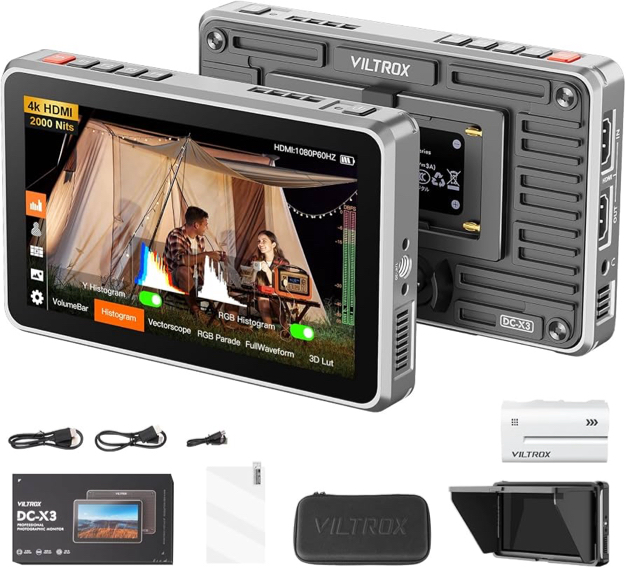 Viltrox 6″ DC-X3 Touchscreen HDMI/SDI On-Camera Monitor2000Nits