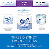 Scott Essential Standard Roll Bathroom Tissue for Business, Septic Safe, 2-Ply, White, 550 Sheets/Roll, 80/Case