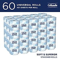 Cottonelle Toilet Paper, 2-Ply, 4.0" x 4.1", 451 Sheets/Roll - 60/Case