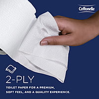 Cottonelle Toilet Paper, 2-Ply, 4.0" x 4.1", 451 Sheets/Roll - 60/Case