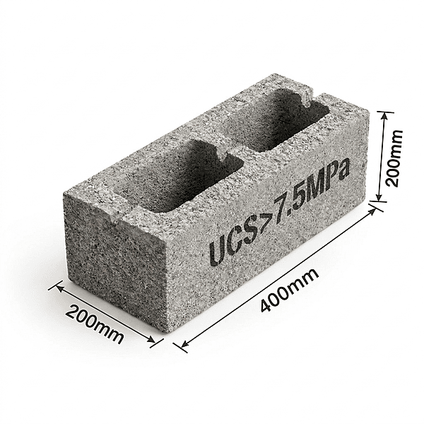 HOLLOW BLOCKS, (6''), STANDARD