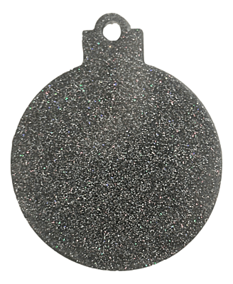 High Sparkle Round Resin Tree Ornament