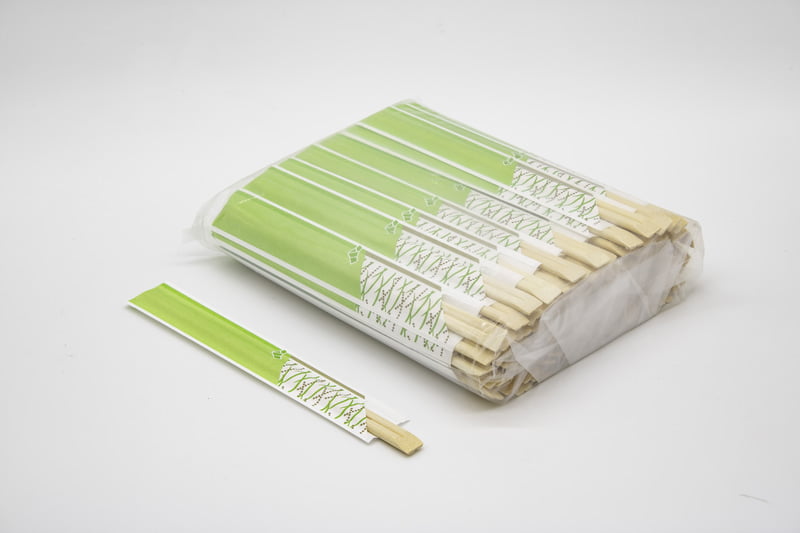 STI chopsticks green bag_300pcs