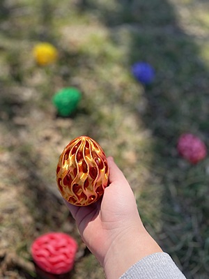 3D Printed Easter Egg with Hidden Compartment