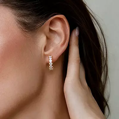 Eternity Zircon Earrings