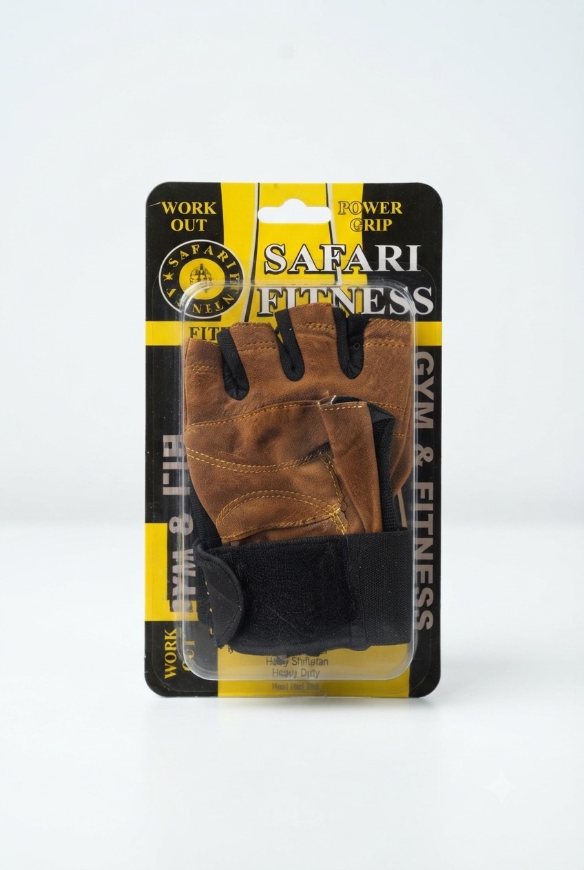Generic Safari Gym Gloves | إكسسوارات رياضية كفوف سفاري فيلو