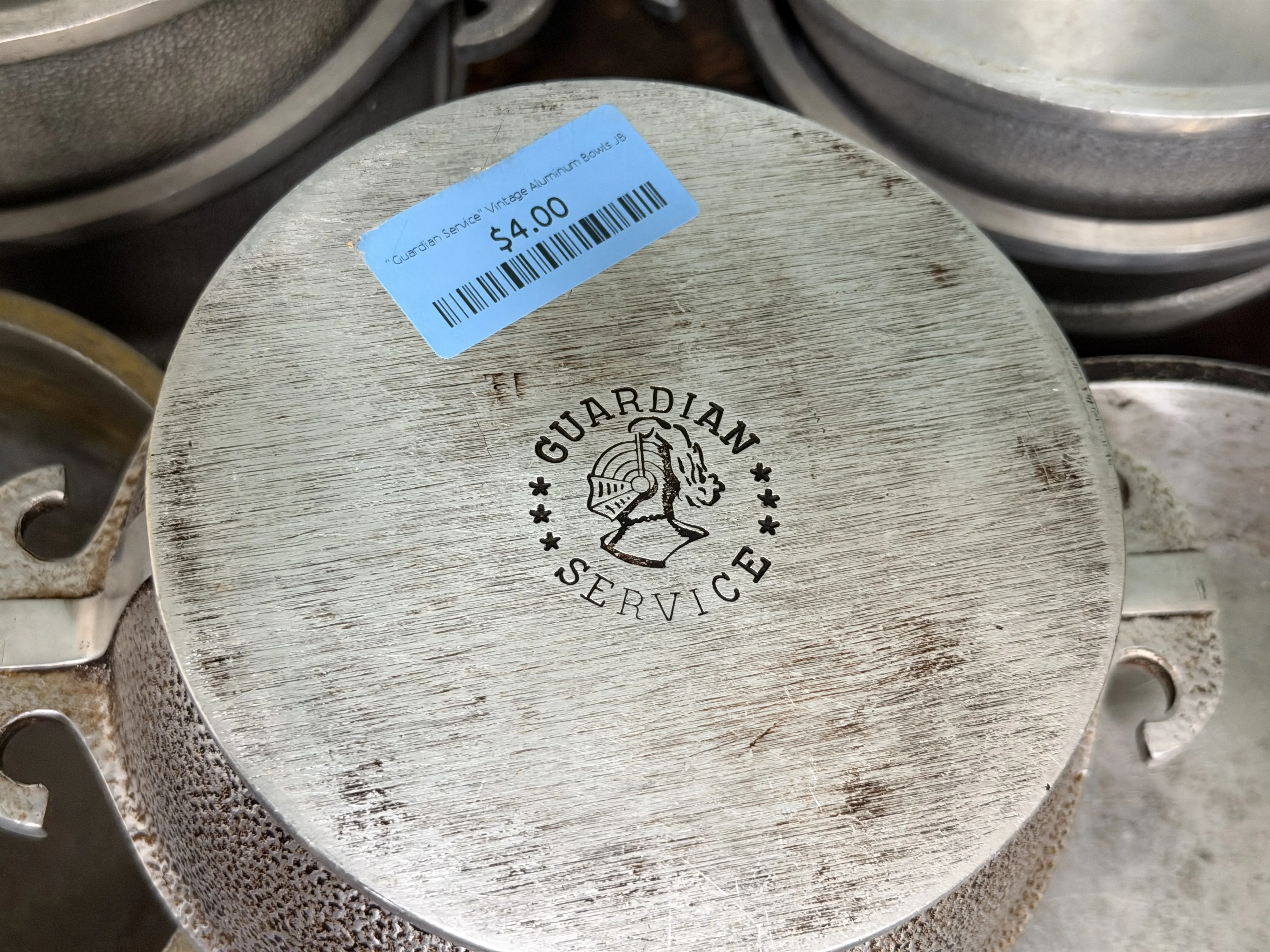 "Guardian Service" Vintage Aluminum Bowls JB