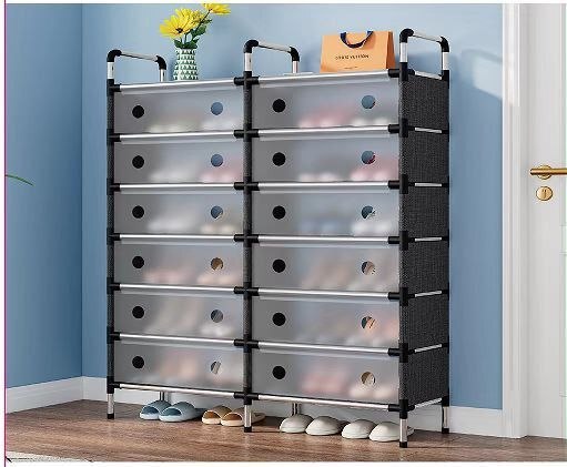 7LAYERS 2ROWS SHOE RACK