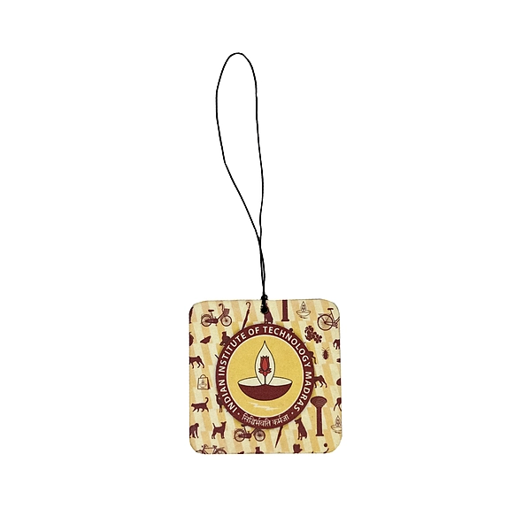 IITM Square Scented Car Tag - Sandalwood