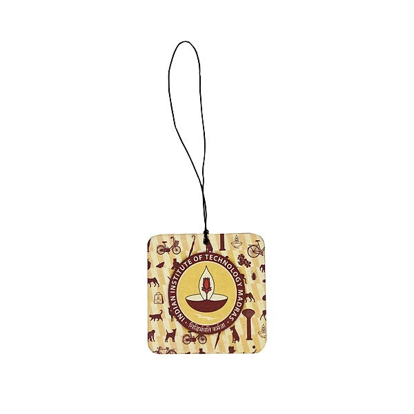 IITM Square Scented Car Tag - Sandalwood
