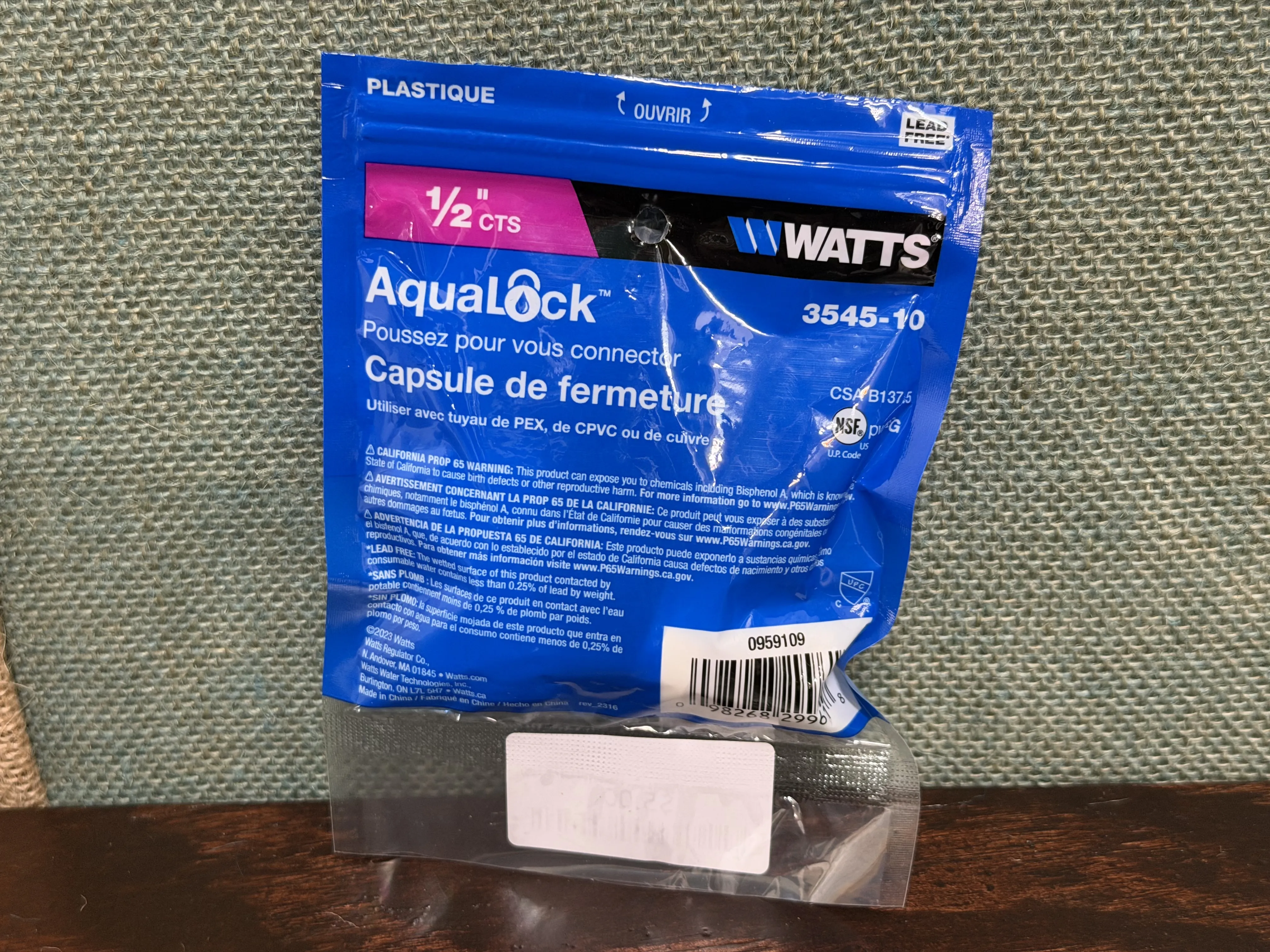 1/2" End Cap Plastic PTC