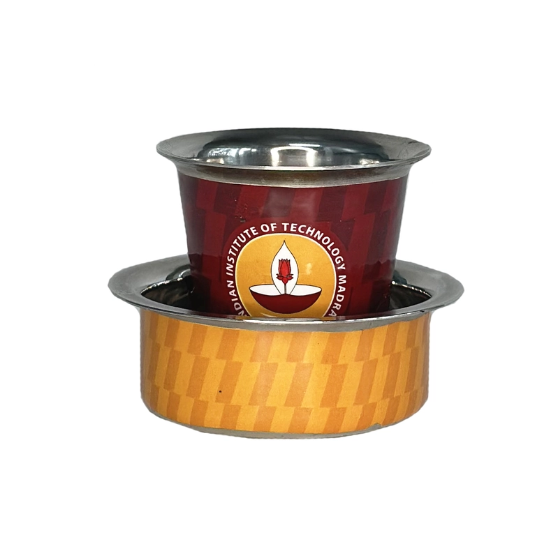 Stainless Steel Coffee Dabara Set Red
