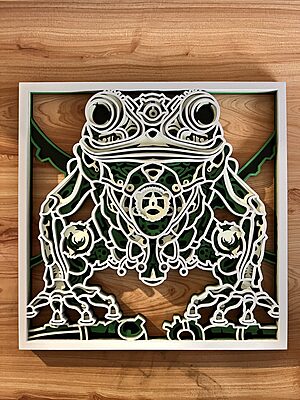 Frog- Four Layered 3D Frog