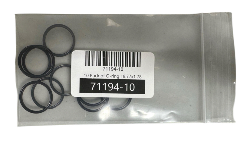 18.77 x 1.78 mm O-rings 71194-10 in labeled bag 18.77 x 1.78 mm O-rings 71194-10 in labeled bag