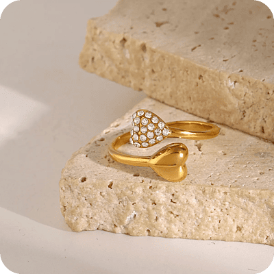 Heart Zircon Ring