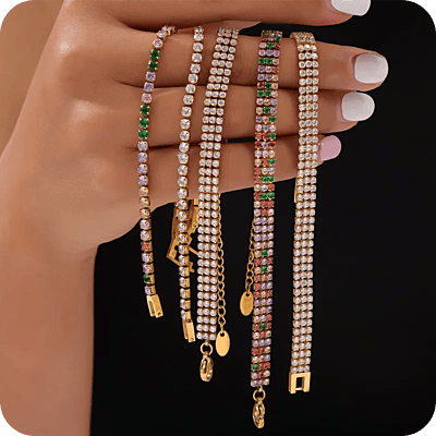 White Zircons Bracelet