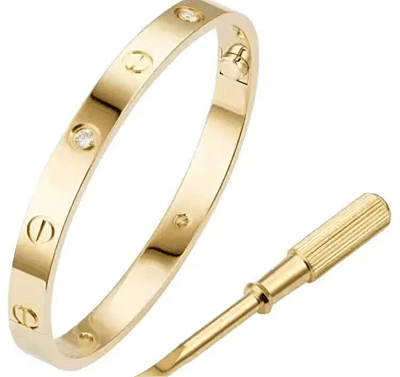 Sebastian Bracelet Gold, Four Zircons