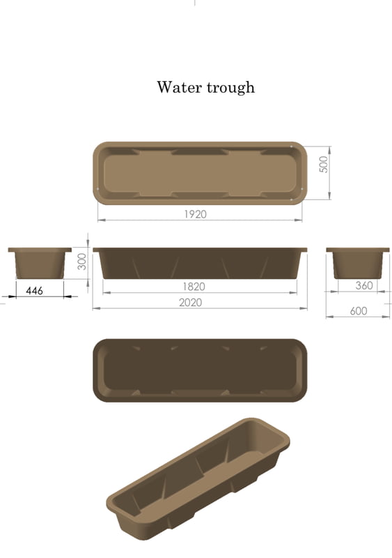 Farmex Solo Trough 240 Liter