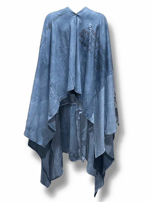 Graphic Panel Agbada Poncho Graphic Panel Agbada Poncho