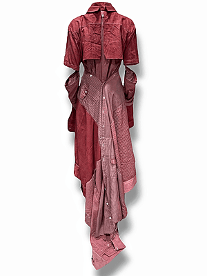 Paneled Pauldron shirt with wrapper extension