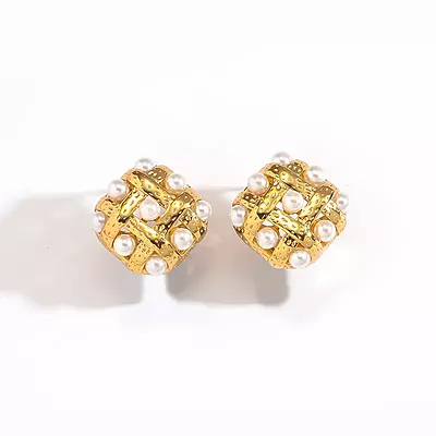 Pearl Puzzle Earrings