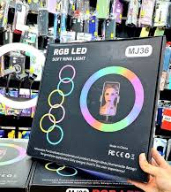 14" RGB LED SOFT RING LIGHT WITH A TRIPOD STAND