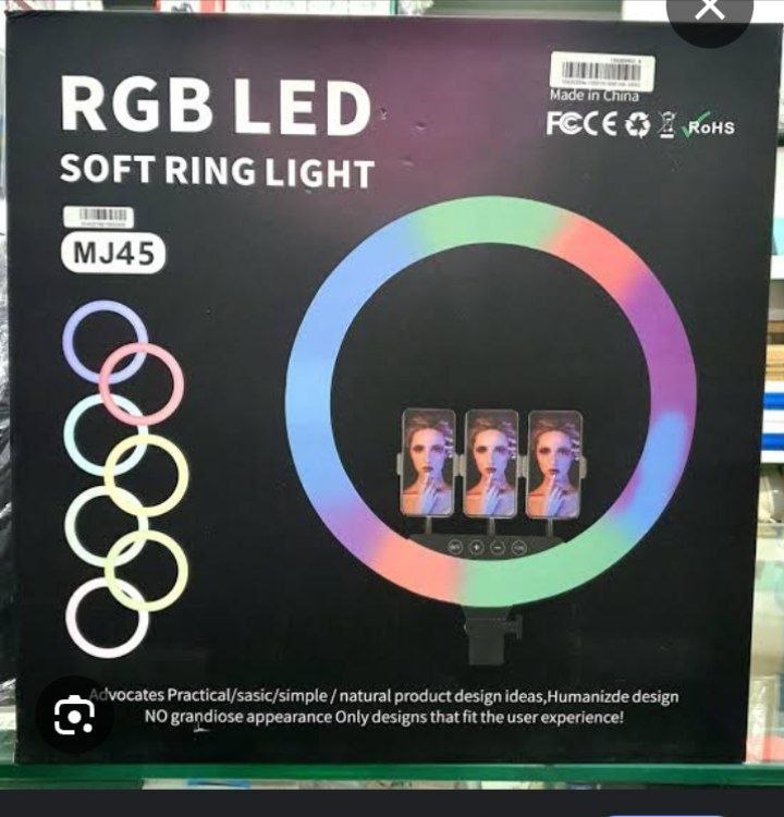 18" RGB LED SOFT RING LIGHT WITH A TRIPOD STAND