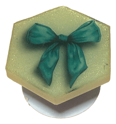 Hexagon Blue Bow Phone Stand