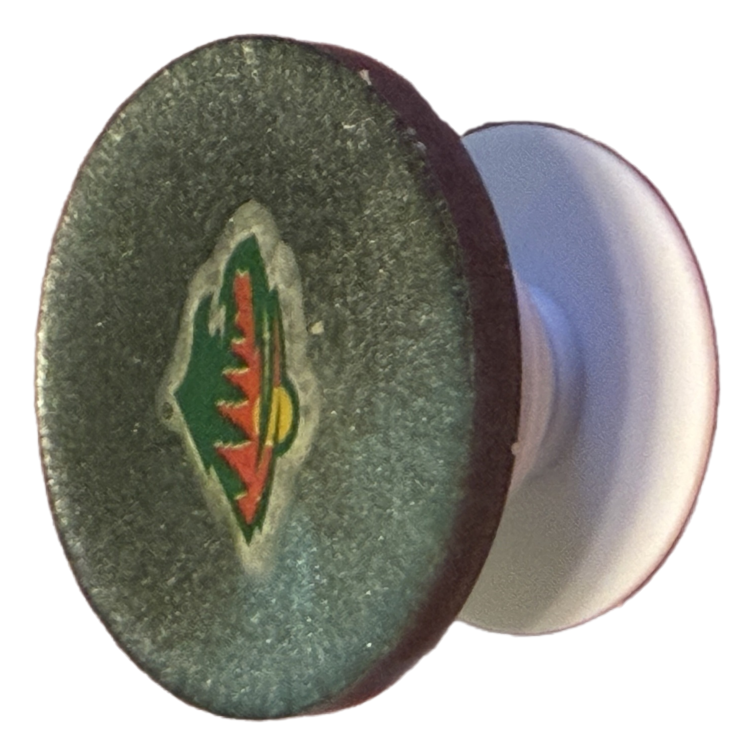 Round Grey NHL Logo Phone Pops