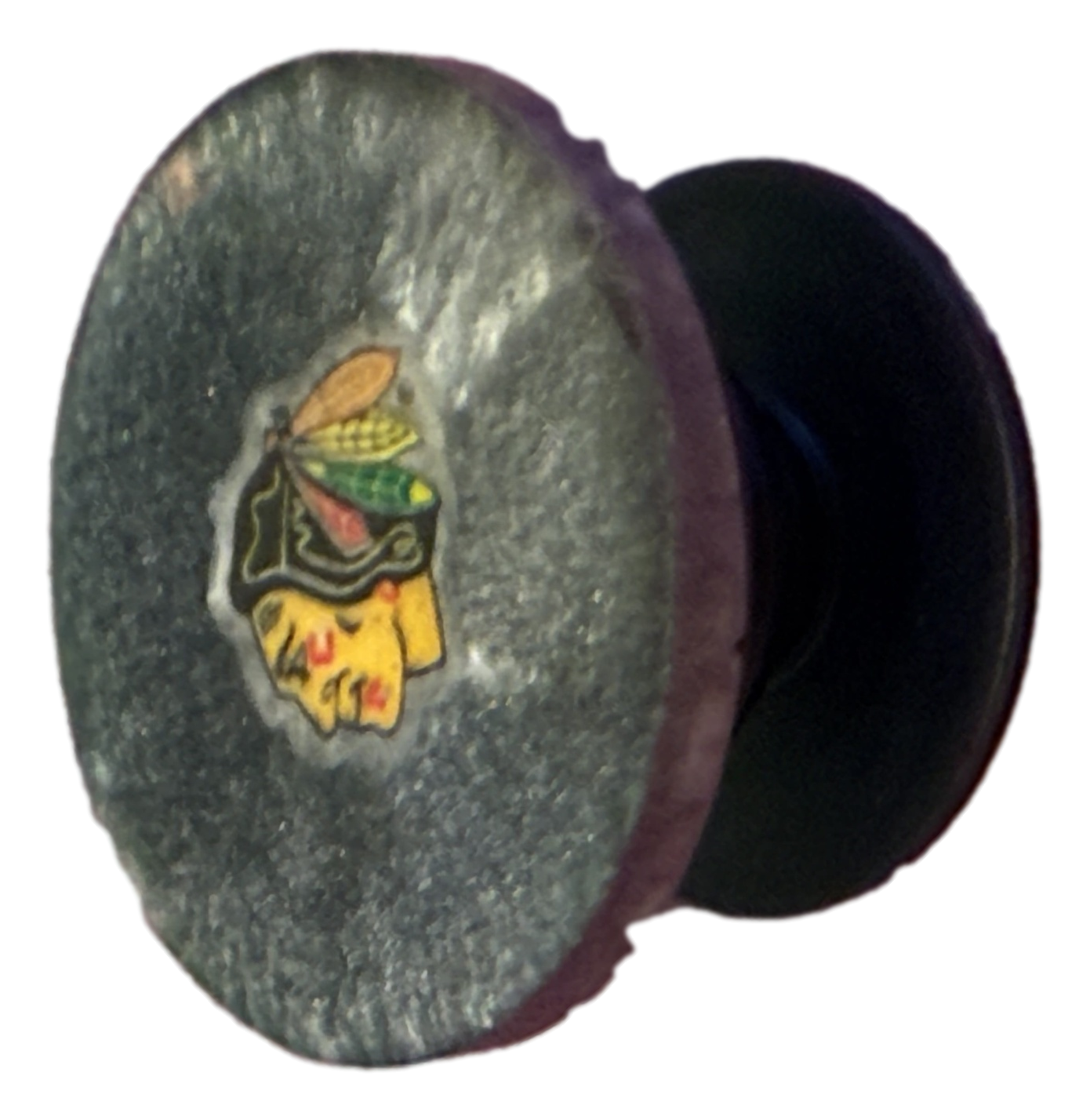 Round Grey NHL Logo Phone Pops